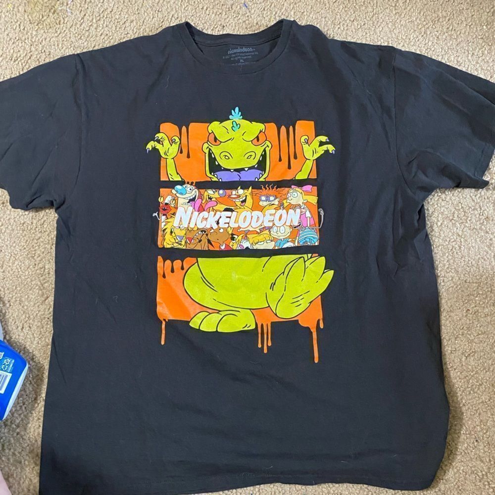 Mens Nickelodeon Rugrats Reptar 90s Tshirt